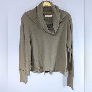 We The Free Olive Green Cowl Neck Sweater
